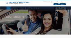 Desktop Screenshot of lastminutetrafficschool.com